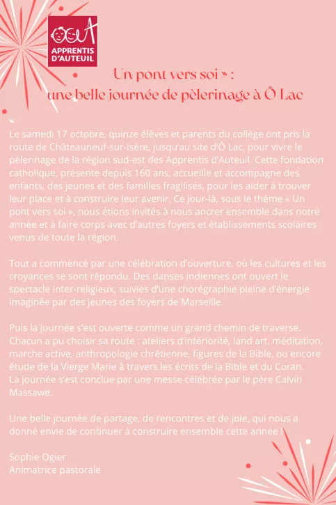 Pèlerinage AA 2026