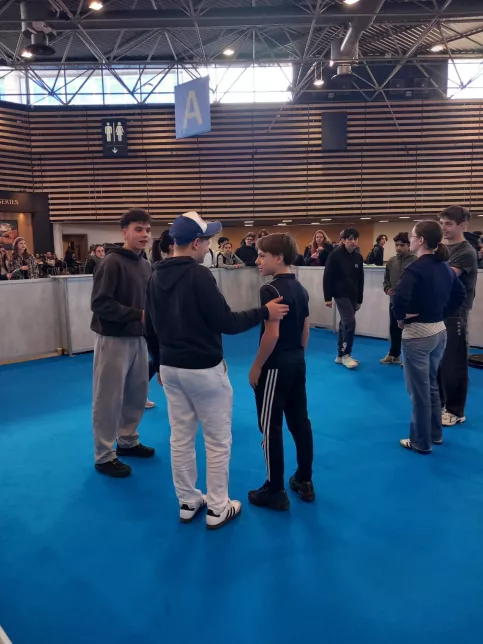 Les élèves présents à Eurexpo