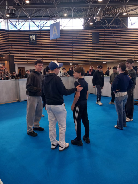 Les élèves présents à Eurexpo